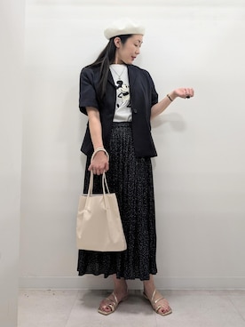 「アイテム（スカート）」を使った、あんずさん（レディース・167cm・40代）の夏コーディネート
