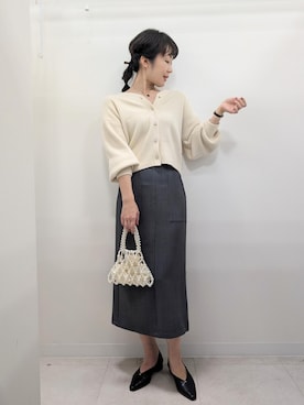 「アイテム（バッグ）」を使った、あんずさん（レディース・167cm・40代）の秋コーディネート