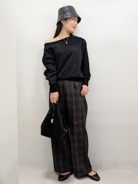 「アイテム（バレエシューズ）」を使った、あんずさん（レディース・167cm・40代）の秋コーディネート