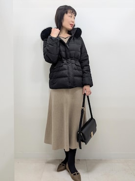 「イエベ春」｜あんずさん（レディース・167cm）の冬コーディネート