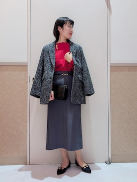 「アイテム（パンプス）」を使った、あんずさん（レディース・167cm・40代）の秋コーディネート