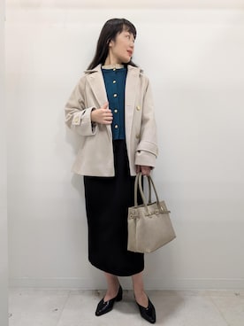 「アイテム（その他アウター）」を使った、あんずさん（レディース・167cm・40代）の秋コーディネート