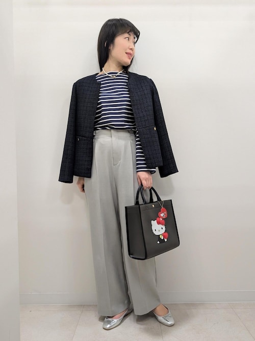 WEB限定カラー】ツイードフレアジャケット/セレモニー対応・リンク