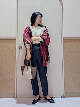 「アイテム（パンプス）」を使った、あんずさん（レディース・167cm・40代）の秋コーディネート