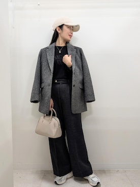 「アイテム（テーラードジャケット）」を使った、あんずさん（レディース・167cm・40代）の秋コーディネート