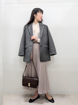 「アイテム（バレエシューズ）」を使った、あんずさん（レディース・167cm・40代）の秋コーディネート