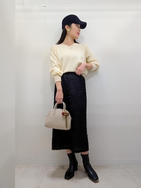 「アイテム（キーホルダー）」を使った、あんずさん（レディース・167cm・40代）の秋コーディネート