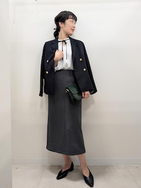 「アイテム（テーラードジャケット）」を使った、あんずさん（レディース・167cm・40代）の秋コーディネート