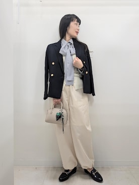 「アイテム（テーラードジャケット）」を使った、あんずさん（レディース・167cm・40代）の秋コーディネート