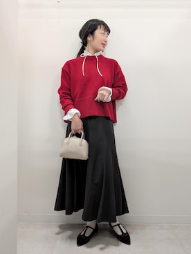 「アイテム（スカート）」を使った、あんずさん（レディース・167cm・40代）の秋コーディネート