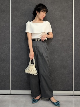 「パンツスタイル」｜あんずさん（レディース・167cm・40代）の夏コーディネート
