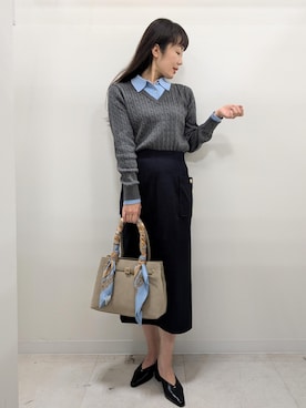 「アイテム（財布/小物）」を使った、あんずさん（レディース・167cm）の秋コーディネート