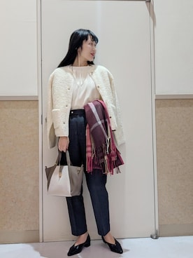 「アイテム（パンプス）」を使った、あんずさん（レディース・167cm・40代）の秋コーディネート