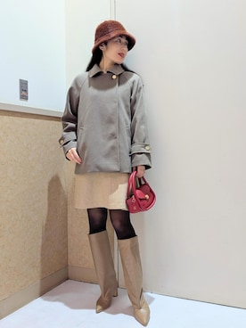 「アイテム（スカート）」を使った、あんずさん（レディース・167cm・40代）の冬コーディネート