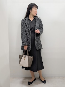 「アイテム（ワンピース/ドレス）」を使った、あんずさん（レディース・167cm・40代）の秋コーディネート