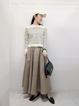 「アイテム（レインシューズ）」を使った、あんずさん（レディース・167cm）の秋コーディネート