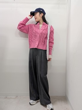 「アイテム（パンツ）」を使った、あんずさん（レディース・167cm・40代）の冬コーディネート