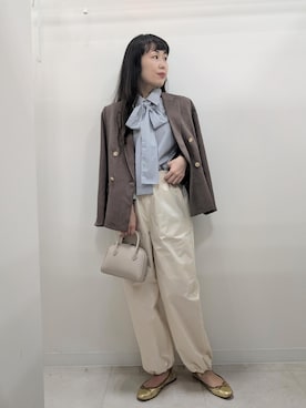 「アイテム（ジャケット/アウター）」を使った、あんずさん（レディース・167cm）の秋コーディネート