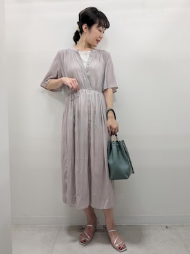 「フェミニンコーデ」｜あんずさん（レディース・167cm）の夏コーディネート