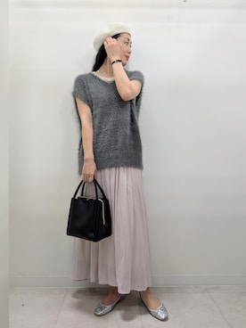 「アイテム（ベスト）」を使った、あんずさん（レディース・167cm・40代）の夏コーディネート