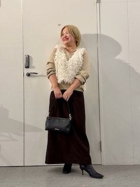 「アイテム（ベスト）」を使った、takayui_314さん（レディース・149cm）の冬コーディネート