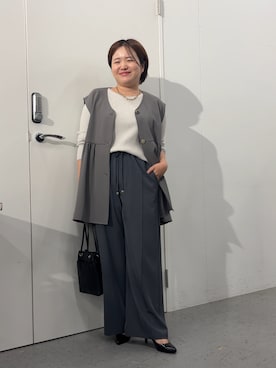 「秋服」｜「アイテム（ベスト）」を使った、takayui_314さん（レディース・149cm）の秋コーディネート
