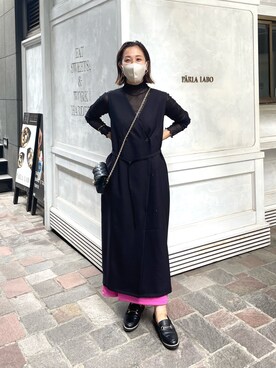 「アイテム（ワンピース/ドレス）」を使った、undkyokoさん（レディース・158cm・40代）の夏コーディネート