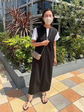「アイテム（ワンピース/ドレス）」を使った、undkyokoさん（レディース・158cm・40代）の夏コーディネート