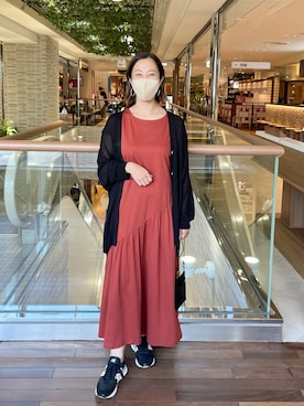 「アイテム（ワンピース/ドレス）」を使った、undkyokoさん（レディース・158cm・40代）の夏コーディネート