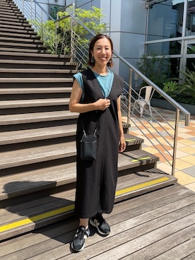 「アイテム（ワンピース/ドレス）」を使った、undkyokoさん（レディース・158cm・40代）の夏コーディネート