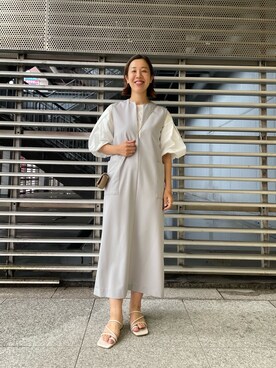 「アイテム（ワンピース/ドレス）」を使った、undkyokoさん（レディース・158cm・40代）の夏コーディネート