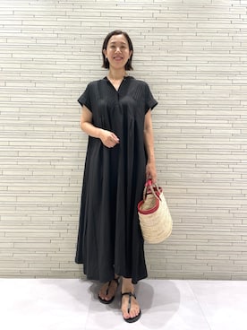 「アイテム（ワンピース/ドレス）」を使った、undkyokoさん（レディース・158cm・40代）の夏コーディネート