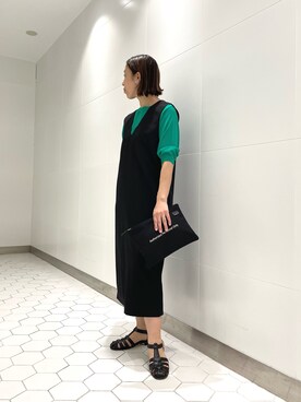 「アイテム（ワンピース/ドレス）」を使った、undkyokoさん（レディース・158cm・40代）の春コーディネート