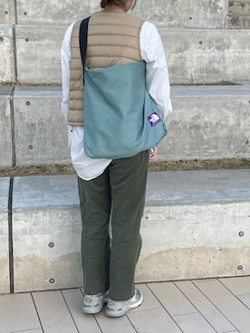 「アイテム（チノパンツ）」を使った、nutspeaさん（レディース・164cm）の冬コーディネート
