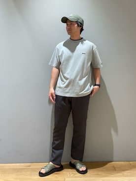 「Gramicci（グラミチ）のアイテム（トップス）」を使った、北村さん（メンズ・164cm）の春コーディネート