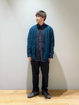 「Mお悩み別/ふともも筋肉質」｜北村さん（メンズ・164cm）の冬コーディネート