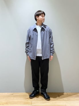 「green label relaxing（グリーンレーベルリラクシング）のアイテム（ブルゾン）」を使った、北村さん（メンズ・164cm）の春コーディネート