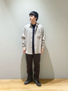 「Mお悩み別 / ふくらはぎ筋肉質」｜北村さん（メンズ・164cm）の秋コーディネート