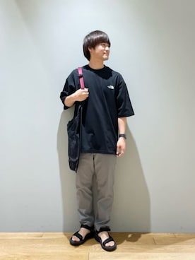 「Mお悩み別 / ふくらはぎ筋肉質」｜「アイテム（サンダル）」を使った、北村さん（メンズ・164cm）の春コーディネート