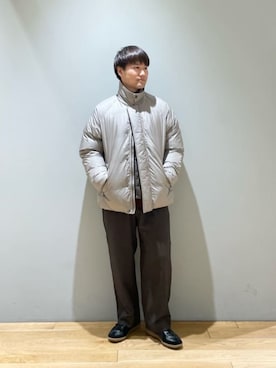 「Gramicci（グラミチ）のアイテム（ジャケット/アウター）」を使った、北村さん（メンズ・164cm）の冬コーディネート