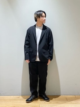「green label relaxing（グリーンレーベルリラクシング）のアイテム（ジャケット/アウター）」を使った、北村さん（メンズ・164cm）の冬コーディネート