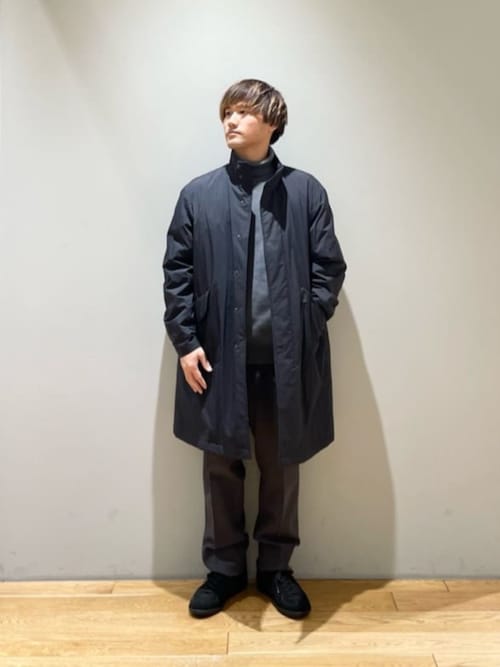 B7 ブラック モッズコート ナイロン製 プラスフェニックス +phenix MODS DOWN COAT モッズダウンコート