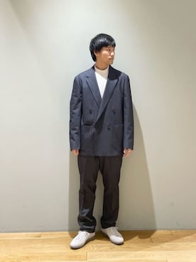 「Mお悩み別 / ふくらはぎ筋肉質」｜北村さん（メンズ・164cm）の秋コーディネート