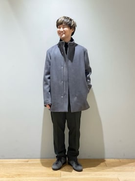 「green label relaxing（グリーンレーベルリラクシング）のアイテム（ブルゾン）」を使った、北村さん（メンズ・164cm）の冬コーディネート