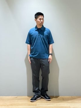 「Mお悩み別 / ふともも筋肉質」｜「アイテム（スラックス）」を使った、北村さん（メンズ・164cm）の夏コーディネート