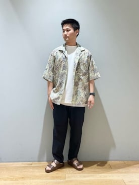 「Mお悩み別 / ふくらはぎ筋肉質」｜「アイテム（サンダル）」を使った、北村さん（メンズ・164cm）の夏コーディネート