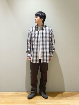「Mお悩み別 / ふくらはぎ筋肉質」｜北村さん（メンズ・164cm）の秋コーディネート