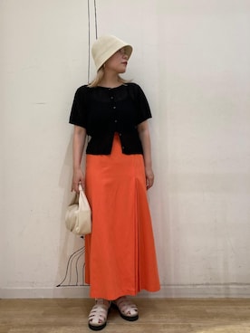 OKAMEGUさん（レディース・156cm）の夏コーディネート