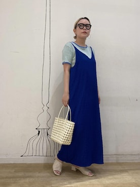 OKAMEGUさん（レディース・156cm）の夏コーディネート