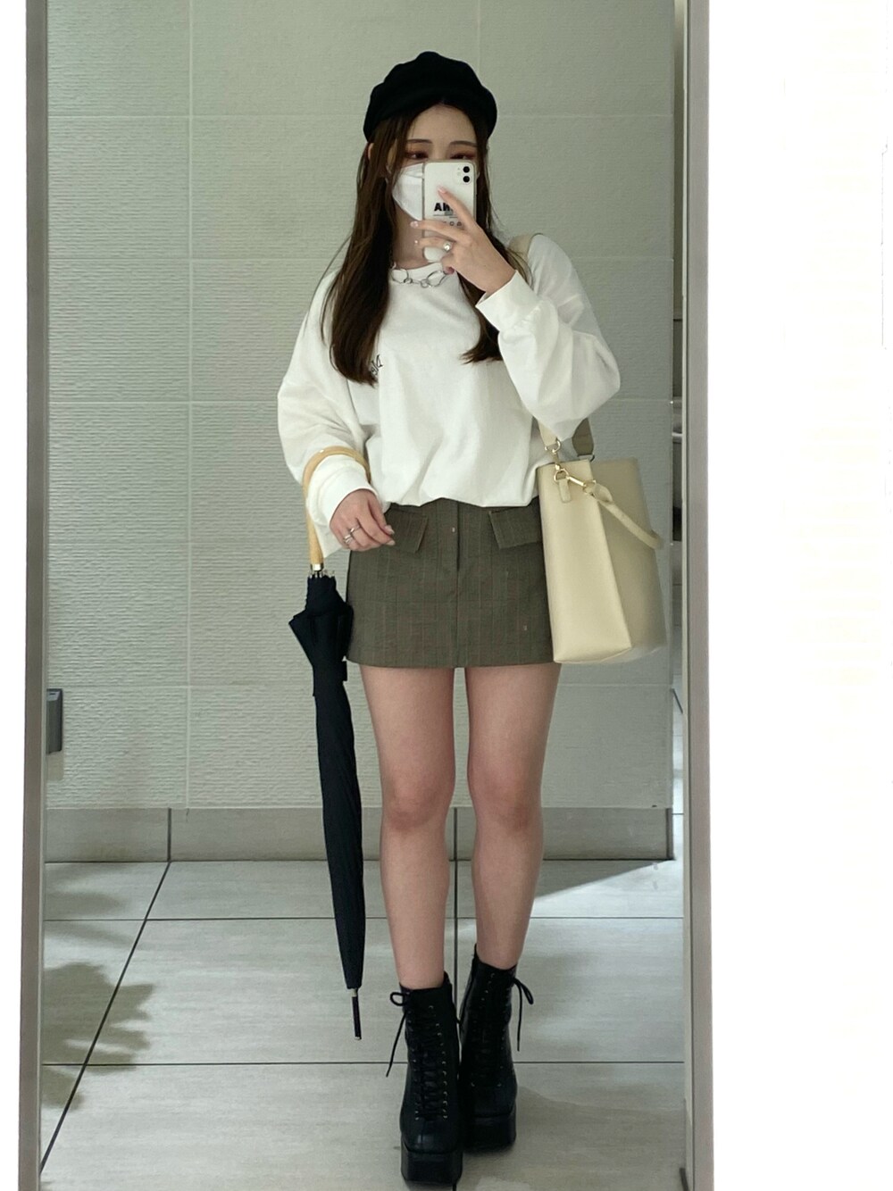 ZARA コーデュロイ地ミニスカート 1255/404 コーデュロイ地ミニスカート - ミディアムグリーン | ZARA Japan